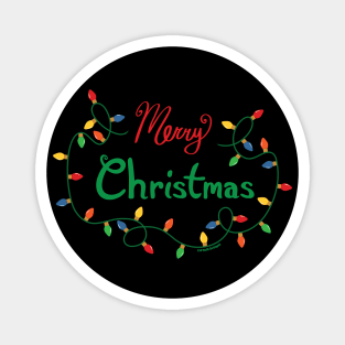 Merry Christmas Lights Magnet